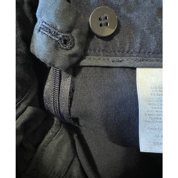 Talbots Navy Blue Chatham Ankle Side Zip Pants, Size 10 - Picture 3 of 8